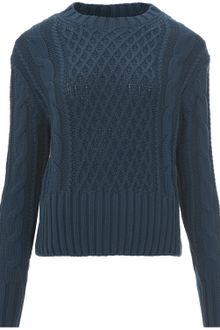 Acne Lia Cable Knit Jumper - Lyst