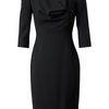 Alexander Mcqueen Crepe Wool Pencil Dress in Black - Lyst
