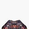 Alexander Mcqueen Oversize Floral Printed De Manta Clutch in Multicolor (floral) - Lyst