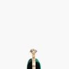 Alexander Mcqueen Green Velvet Skull Knuckle Box Clutch in Green - Lyst