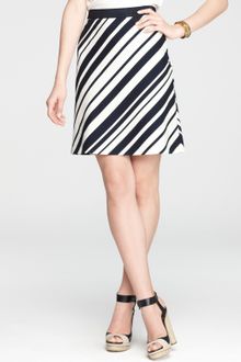 Ann Taylor Partition Stripe Pencil Skirt - Lyst