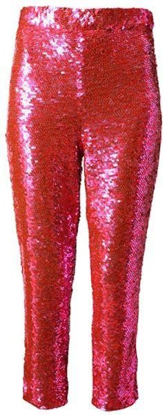 Ashish Handsequined Trousers in Pink - Lyst