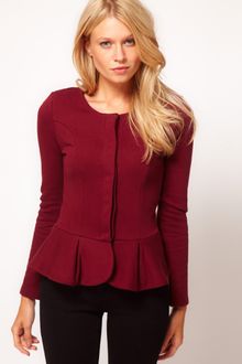 Asos Peplum Jacket - Lyst