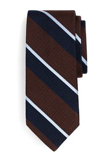 Brooks Brothers Chevroned Wide Stripe Tie - Lyst