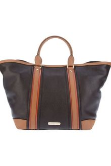 Burberry Leather Tote - Lyst