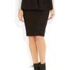 Burberry Prorsum Cotton Lace Peplum Skirt in Black - Lyst