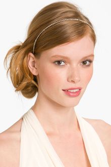 Cara Accessories Skinny Crystal Headband - Lyst