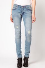 Cheap Monday Distressed Narrow Skinny Jeans