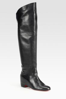 Christian Louboutin Beatriche Leather Overtheknee Boots - Lyst