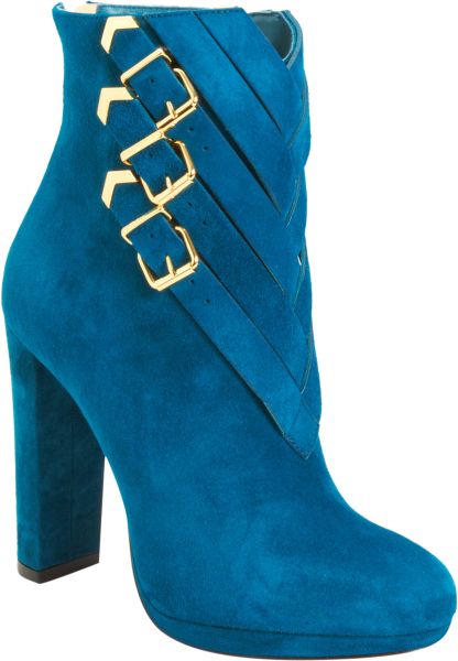 Christian Louboutin Suede Troop in Blue (gold) - Lyst