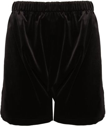 Comme Des Garçons Velvet Shorts Black - Lyst