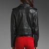 Diesel Lmarlene Treated Leather Jacket in Black - Lyst