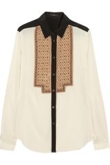 Etro Beaded Stretchsilk Blouse