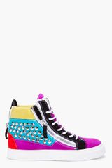 Giuseppe Zanotti Colourblock Studded August Sneakers