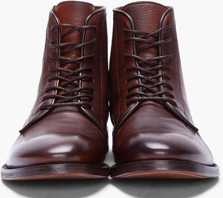 brown smyth hudson boots leather