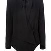 Helmut Lang Draped Blazer in Black - Lyst