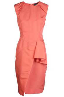 J. Mendel Side Peplum Faille Dress - Lyst