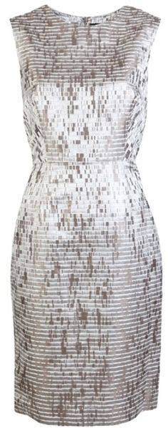 J. Mendel Silk Jacquard Dress - Lyst