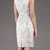 J. Mendel Silk Jacquard Dress in Gray - Lyst