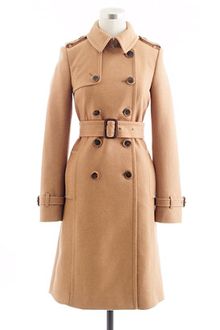 J.Crew Icon Trench in Woolcashmere - Lyst