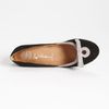 Jeffrey Campbell Ladylike Wedge Pump in Black (black suede/ grey suede) - Lyst