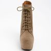 Jeffrey Campbell Freda Bootie in Beige (taupe suede black) - Lyst