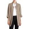 Jil Sander Square Neck Cardigan in Beige (oatmeal) - Lyst
