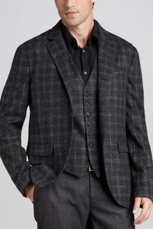 John Varvatos Check Sport Coat - Lyst