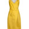 Lela Rose Crystal Embroidered Dress in Yellow (marigold) - Lyst