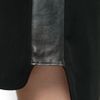 Mango Leather Effect Panels Dress in Black - Lyst