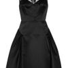 Milly Aviana Embellished Sateen Dress in Black - Lyst