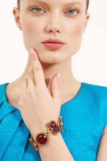 Oscar de la Renta Faceted Stone Bracelet - Lyst