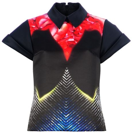 Peter Pilotto St Blouse in Multicolor (black) - Lyst