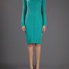 Philosophy Di Alberta Ferretti Wool Dress in Green - Lyst
