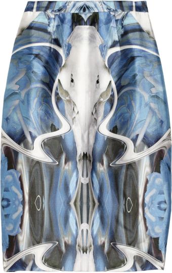 Prabal Gurung Printed Silk and Cotton blend Pencil Skirt - Lyst