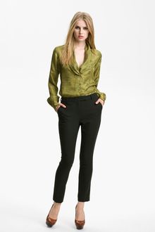Rachel Zoe Eleanor Pleated Shawl Collar Blouse - Lyst