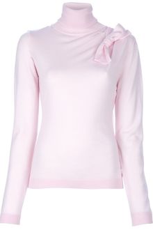 RED Valentino Bow Shoulder Turtleneck - Lyst