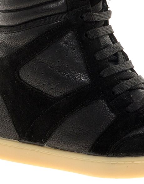 black wedge trainers river island