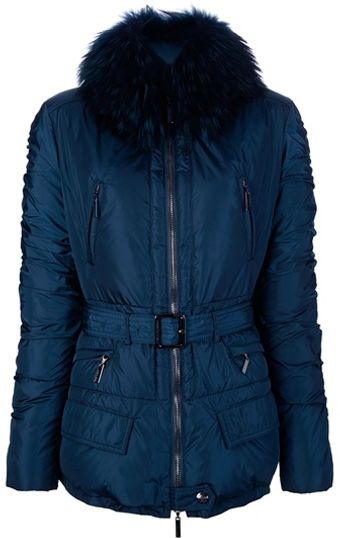 Roberto Cavalli Fur Collar Jacket - Lyst
