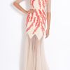 Saloni Ellen 34 Sleeveless Gown in Pink (floral) - Lyst
