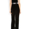 Stella Mccartney Anna Stretch Cady and Velvet Jumpsuit in White - Lyst