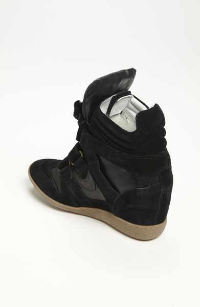 Steve Madden Hilight Wedge Sneaker in Black | Lyst