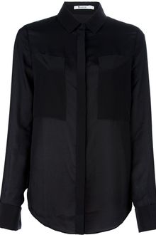 T By Alexander Wang Sheer Blouse - Lyst