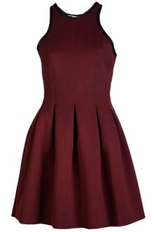T By Alexander Wang Neoprene Pleat Dress - Lyst