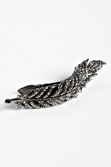 Tasha Feather Crystal Hair Clip - Lyst