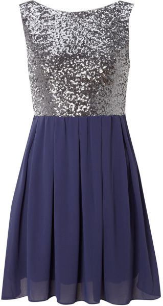 Tfnc Sarah Dress in Blue (mauve) - Lyst