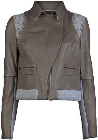 Thakoon Leathercable Bomber - Lyst