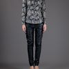 Theory Eva Blouse in Black - Lyst