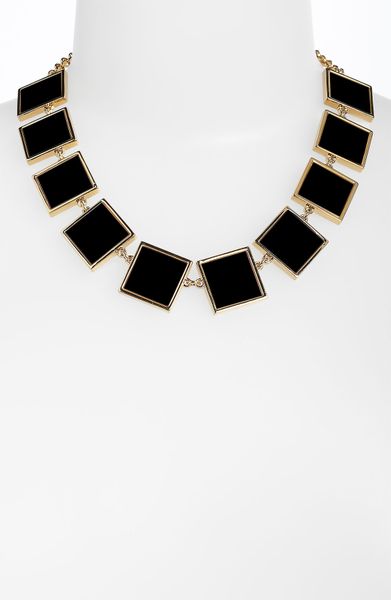 Tory Burch Necklace  in Black (black/ gold) - Lyst