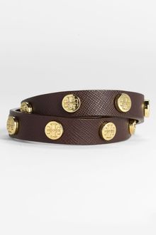 Tory Burch Logo Double Wrap Bracelet - Lyst